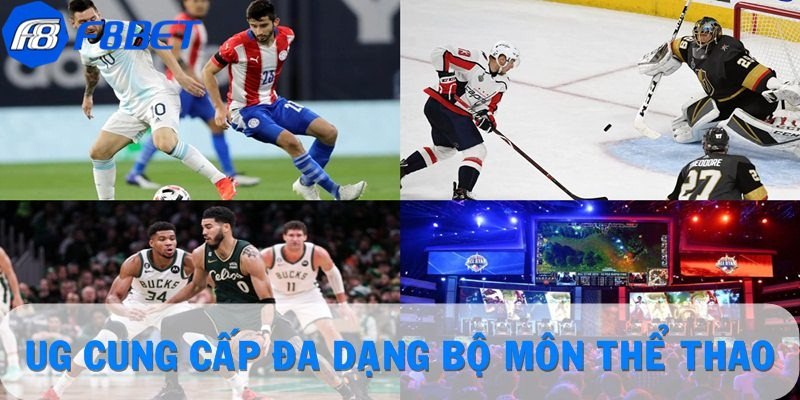 UG cung cấp đa dạng bộ môn thể thao
